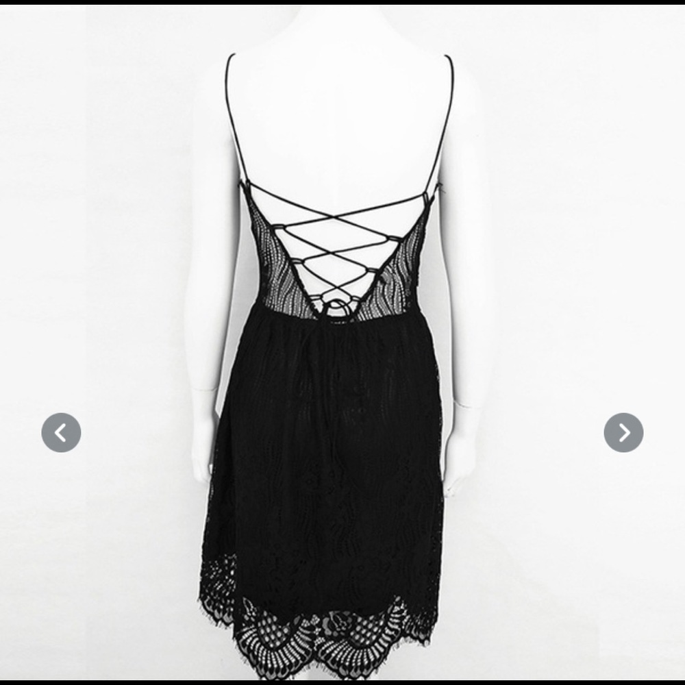 Lace Summer Mini Dress - White - Picture 7 of 15